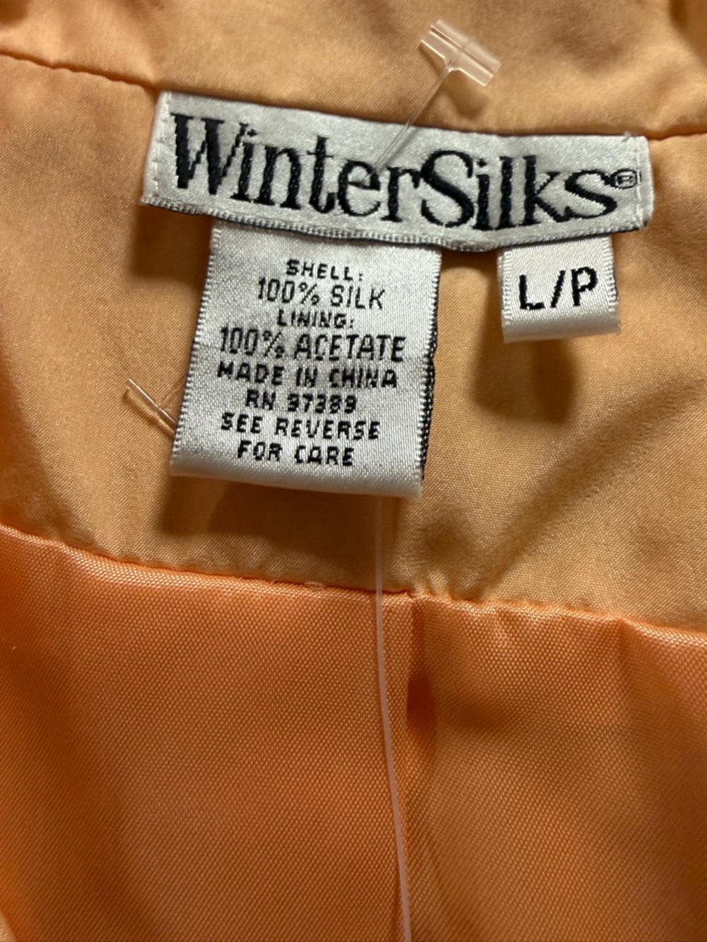 WINTER SILKS Peach Blazer Size L NWT - Picture 3 of 6